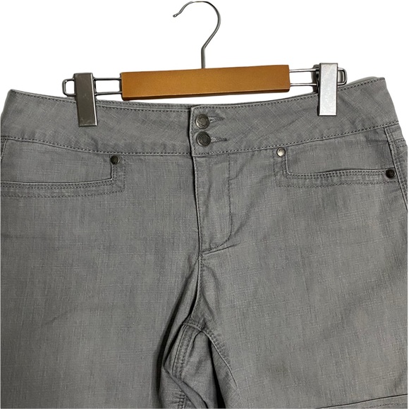 Santana Jeans Women's Gray Midi Shorts - Picture 4 of 5